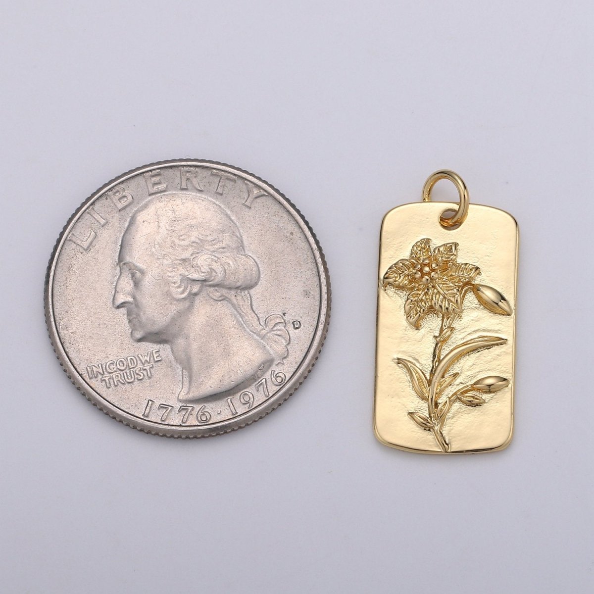 Narcissus Flower Charms, Gold Narcissus Pendant, Dainty Narcissus Charm, Small Wild Flower Charm for Necklace Floral Flower Jewelry D-754 - DLUXCA