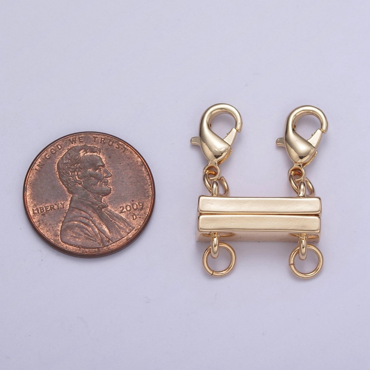 New Gold Magnetic Necklace Detangler, Multiple Strand Chain Necklace / Bracelet for Layering Stackable L-576~L-579 L-724 - DLUXCA