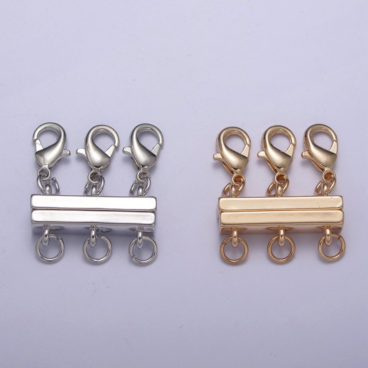 New Gold Magnetic Necklace Detangler, Multiple Strand Chain Necklace / Bracelet for Layering Stackable L-576~L-579 L-724 - DLUXCA