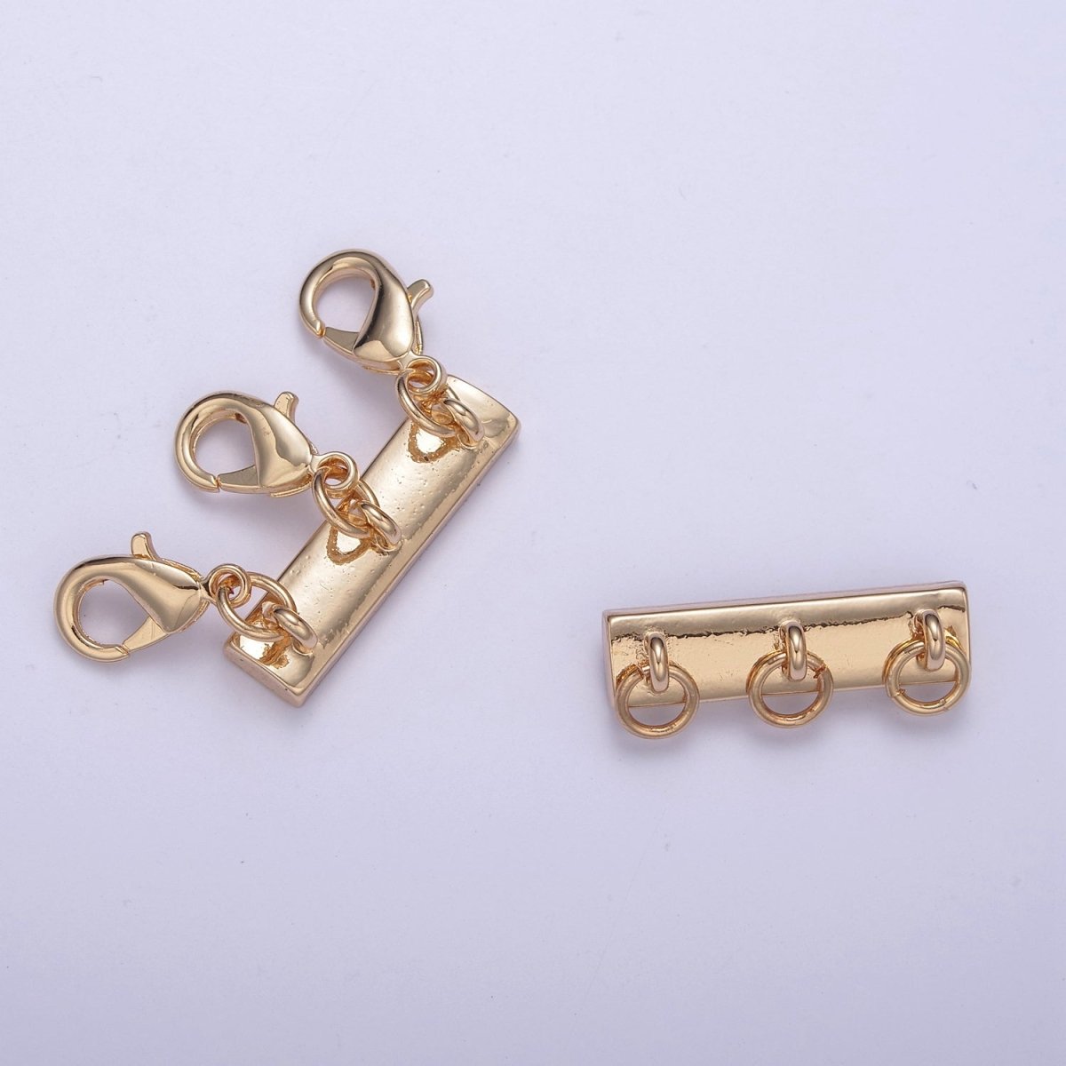 New Gold Magnetic Necklace Detangler, Multiple Strand Chain Necklace / Bracelet for Layering Stackable L-576~L-579 L-724 - DLUXCA