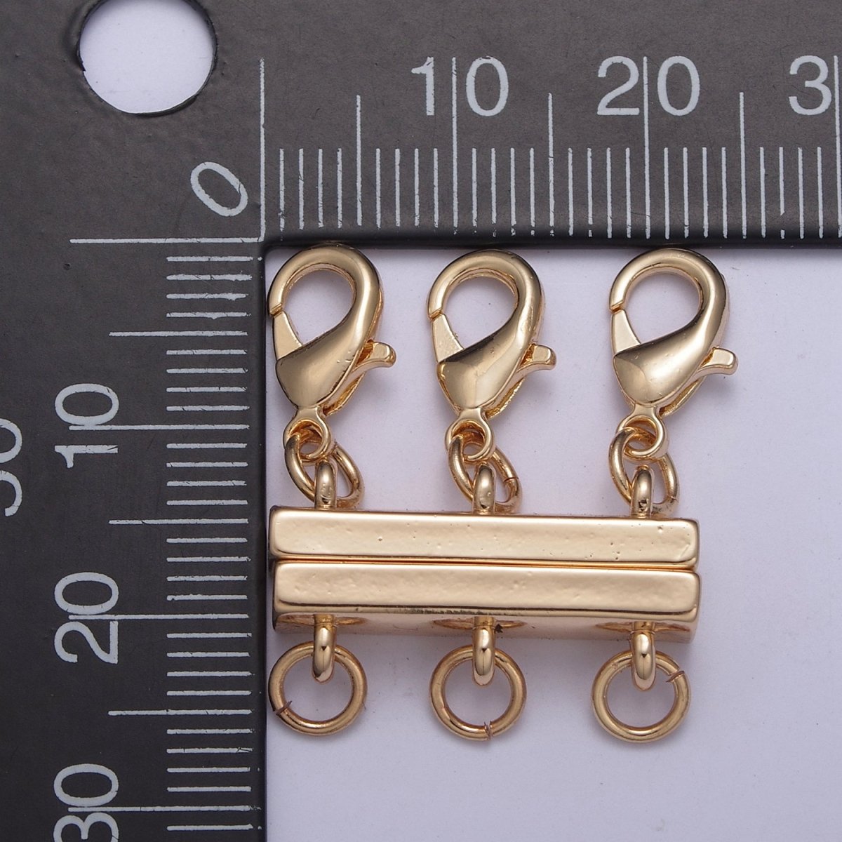 New Gold Magnetic Necklace Detangler, Multiple Strand Chain Necklace / Bracelet for Layering Stackable L-576~L-579 L-724 - DLUXCA