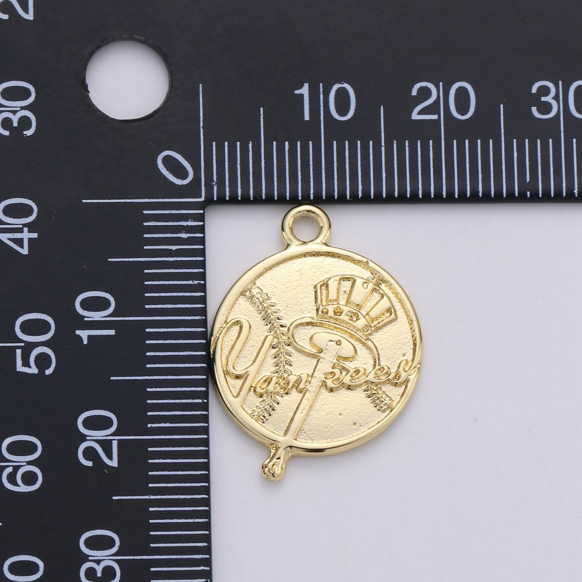 New York Charm, New York Pendant, Gold New Yorker Charm Dainty Small Charm for Bracelet Necklace Earring, C-881 - DLUXCA