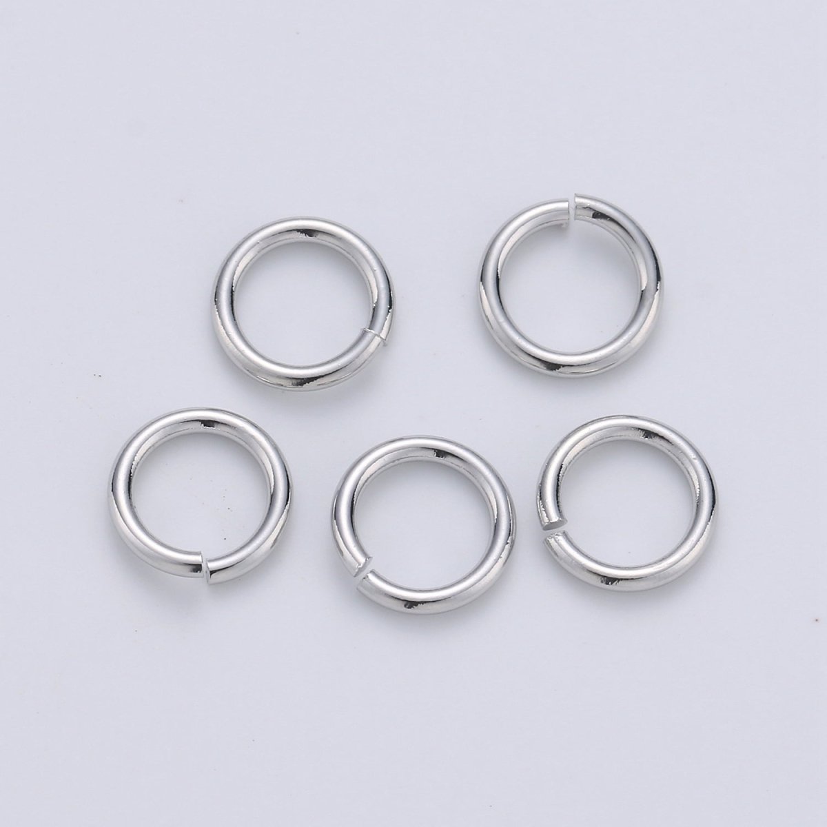 Open Jump Ring Real Gold Plated Jump Ring 5mm 6mm 7mm 8mm 10mm with 18 gauge / 1mm thickness for Jewelry Supply Component 10gram O-024 O-032 ~ O-037 - DLUXCA