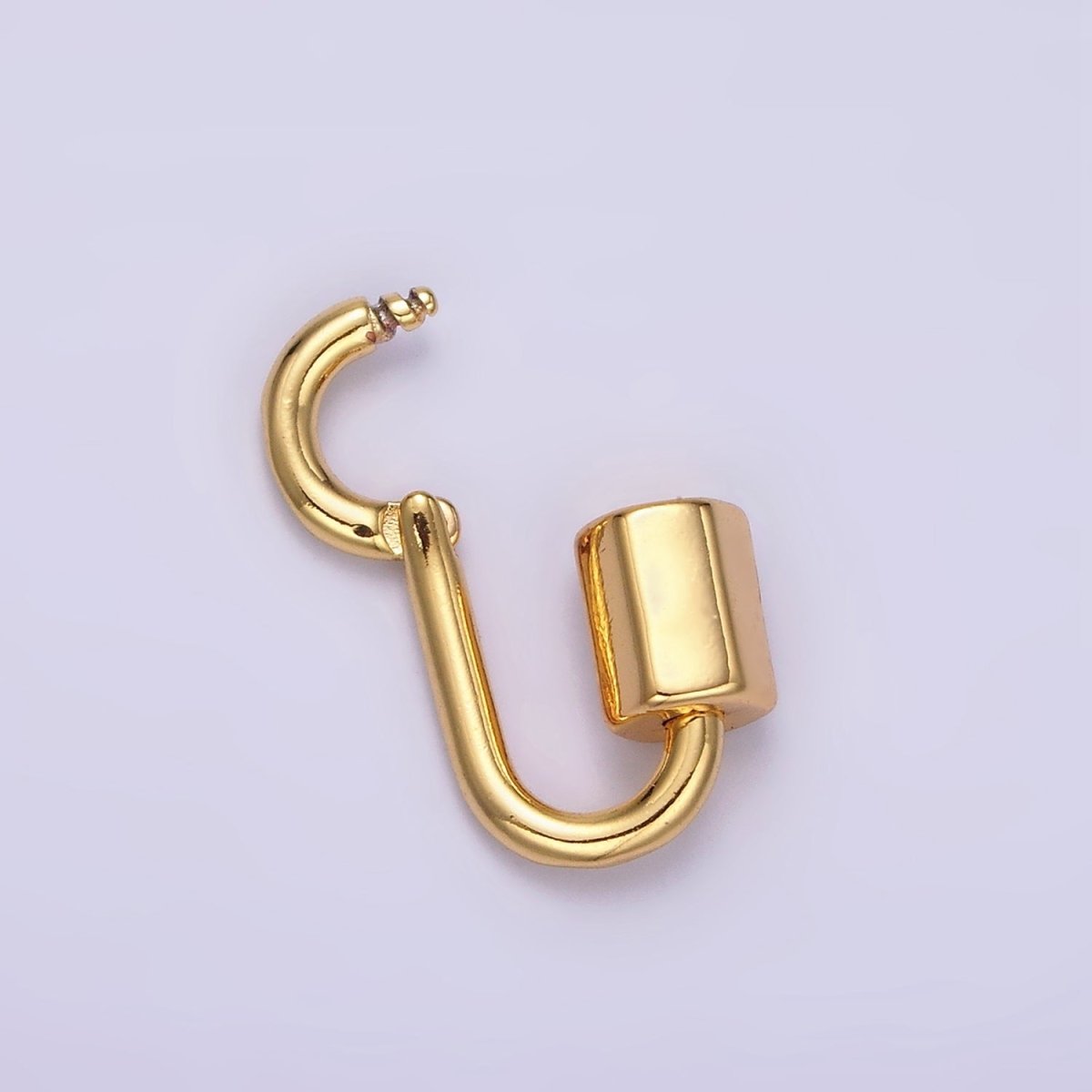 OS 14K Gold Filled 15mm Oval Snap Carabiner Minimalist Jewelry Finding Supply | Z573 - DLUXCA