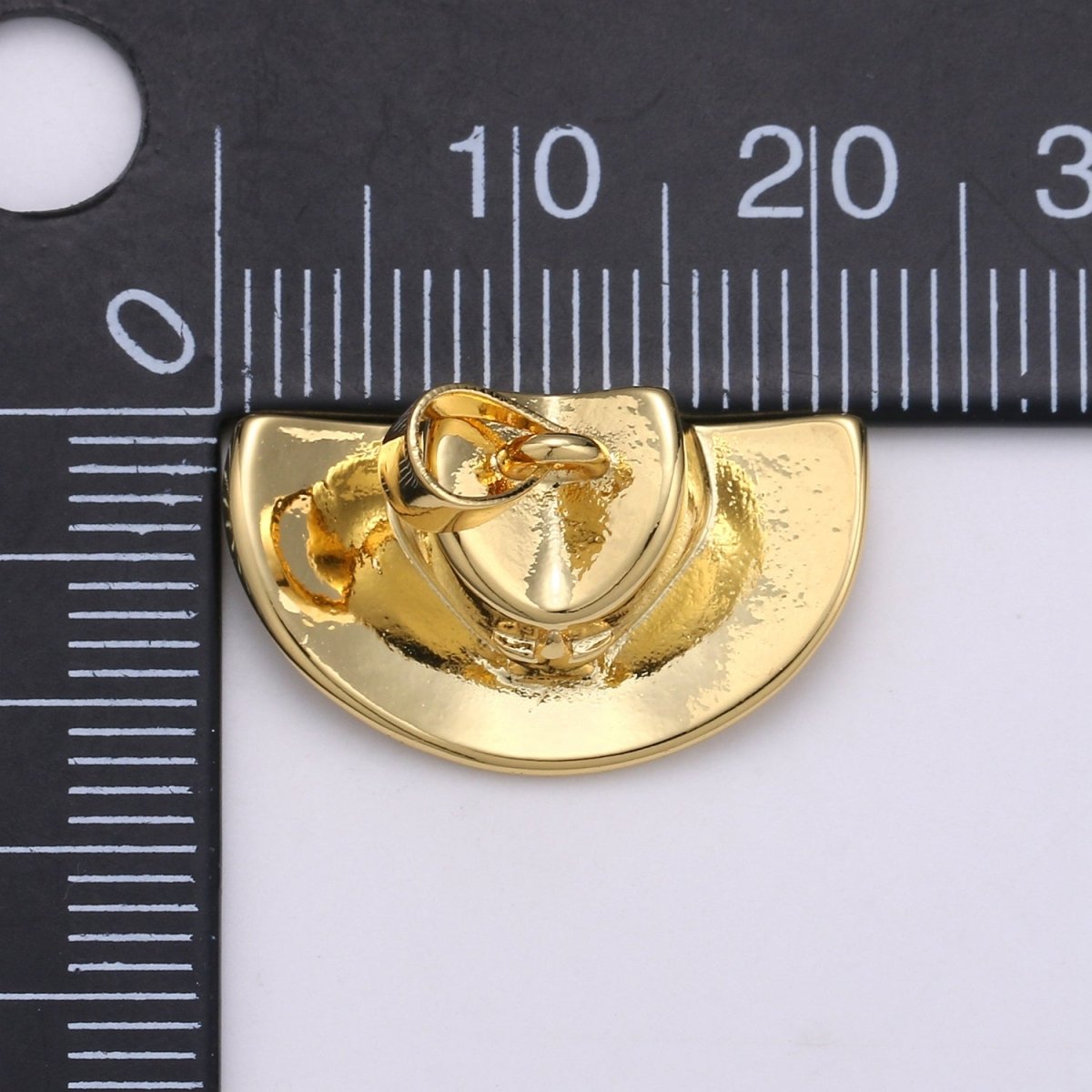 OS 1pc 22x13mm Wholesale Gold-Filled Cowboy Hat Pendant Charm, Pendant for Necklace Bracelet Anklet Making J-134 - DLUXCA