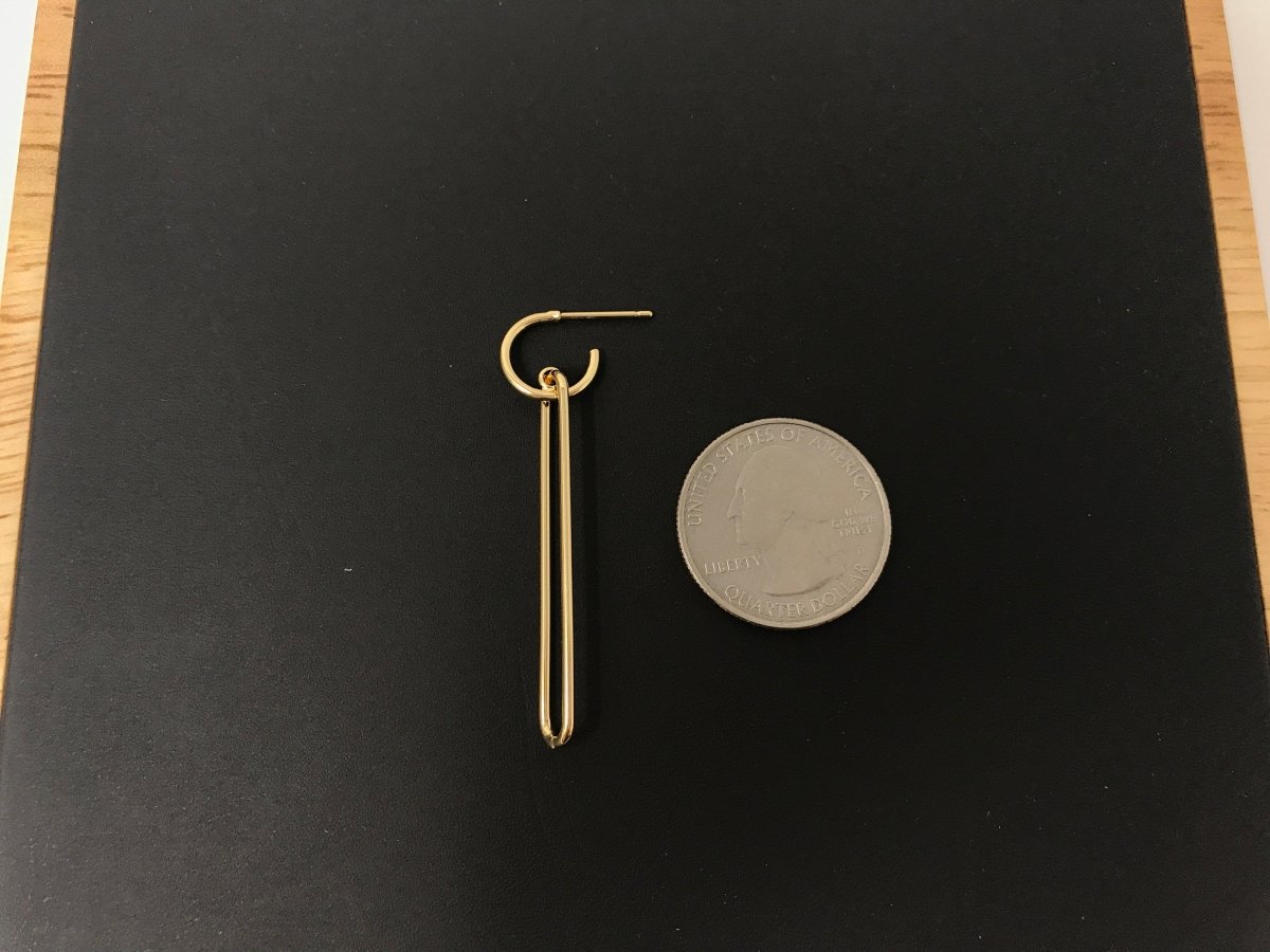 OS Dangle 18k Gold Fill Chained Earrings, Looped Earrings, Make Your Own Earring Kit Findings for Jewelry Making Supplies K-020 - DLUXCA