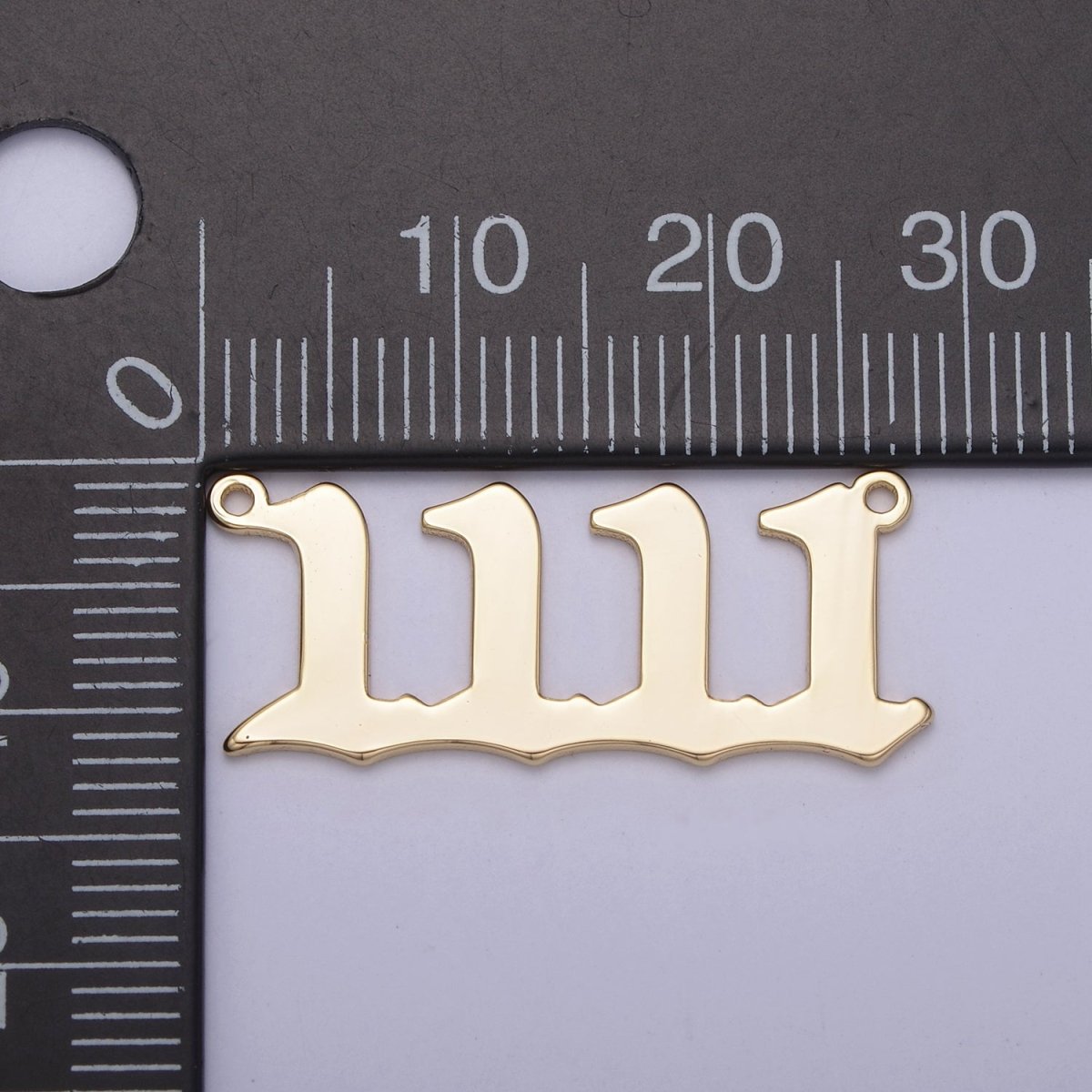 OS Gold Filled Angel Number Charm Connector Lucky Number for Necklace Bracelet Component N-146 - DLUXCA