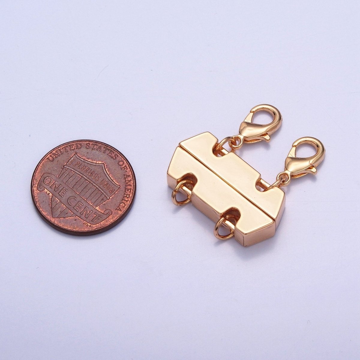 OS Gold Layered Necklace Clasp Detangler Necklace Separator for Layering – Light Weight, Tangle Free and Tarnish Free L-780 L-781 - DLUXCA