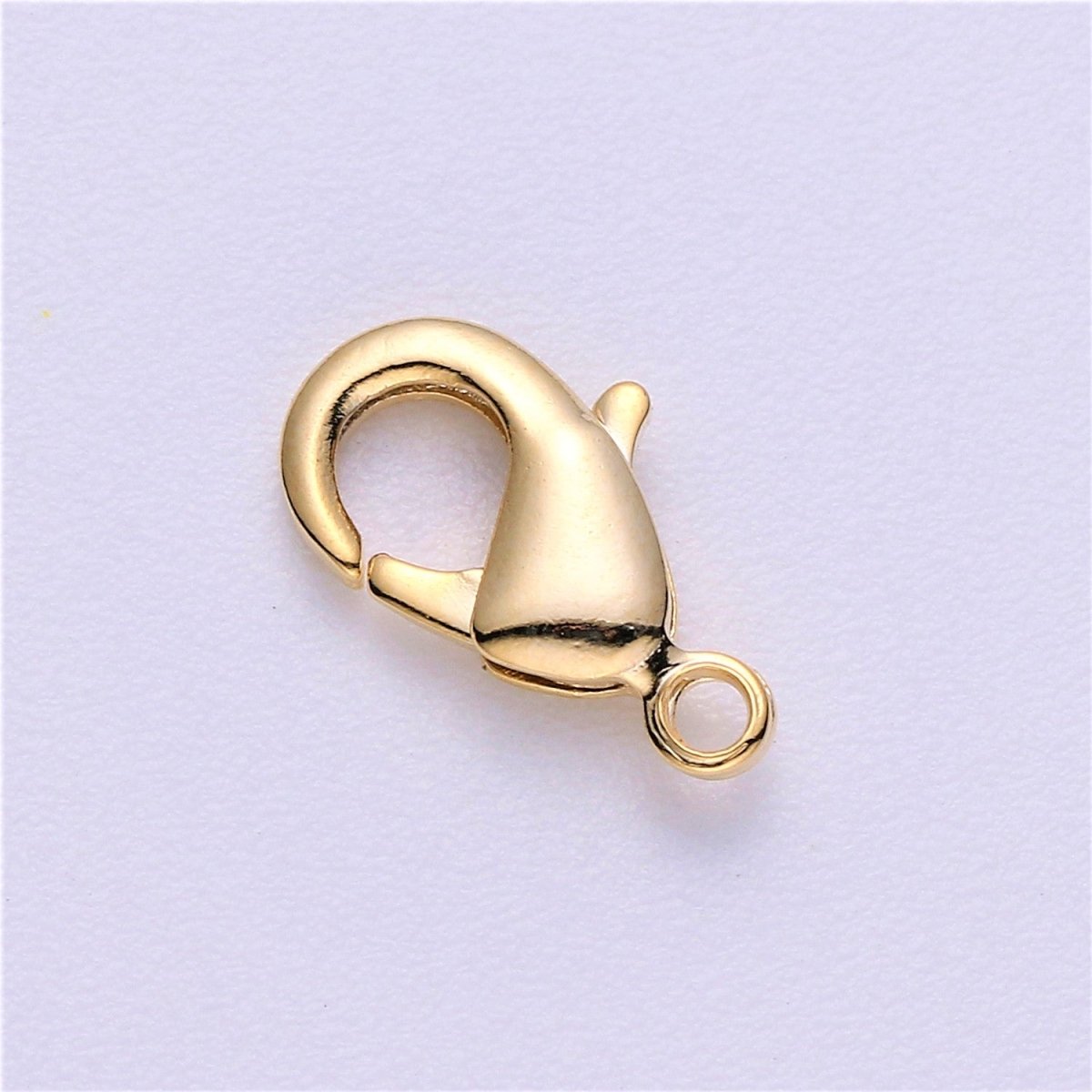 Overstock 24K Gold Filled 12mm x 7mm Lobster Clasps Closure Supply | K-117 K-241 - K-244 - DLUXCA