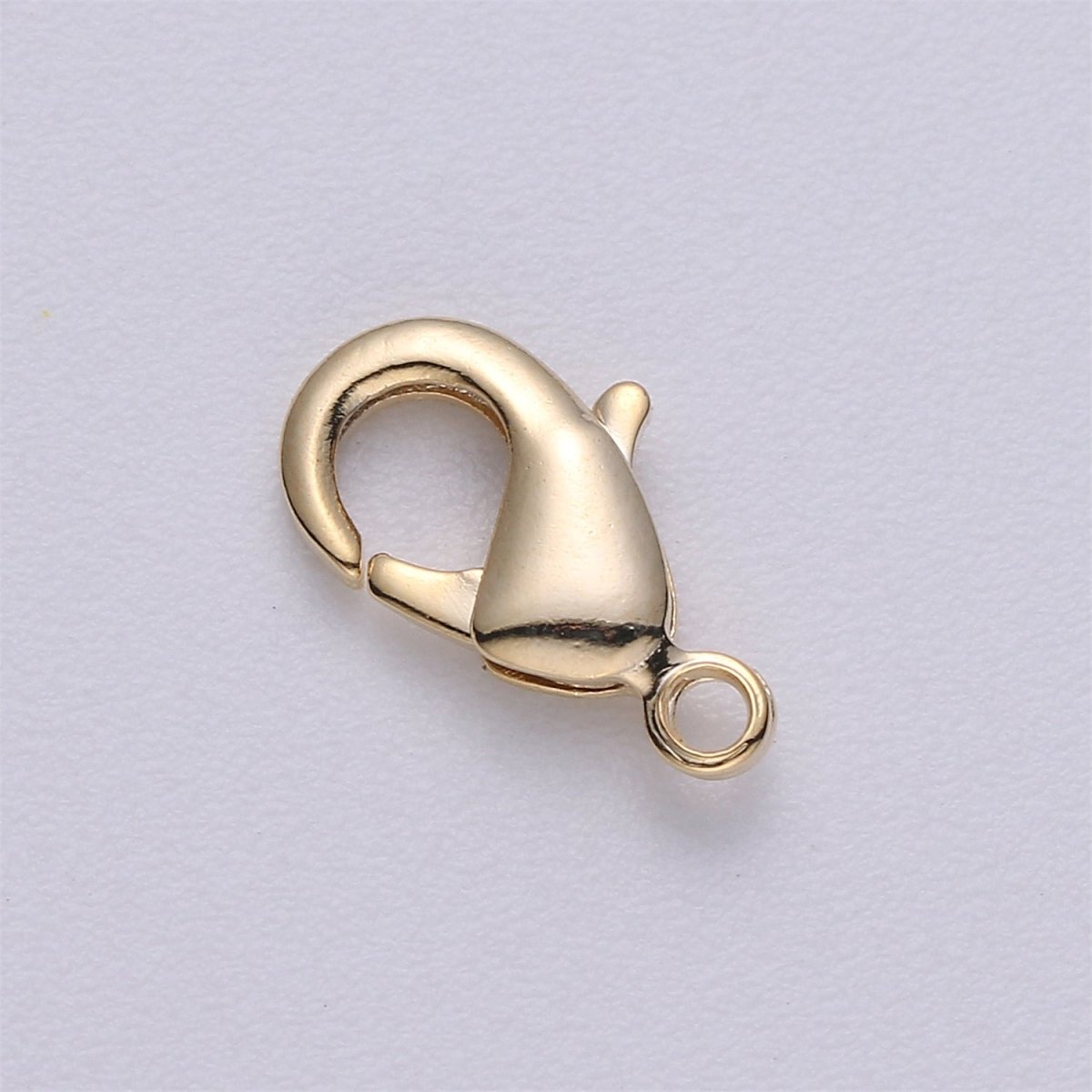 Overstock 24K Gold Filled 12mm x 7mm Lobster Clasps Closure Supply | K-117 K-241 - K-244 - DLUXCA