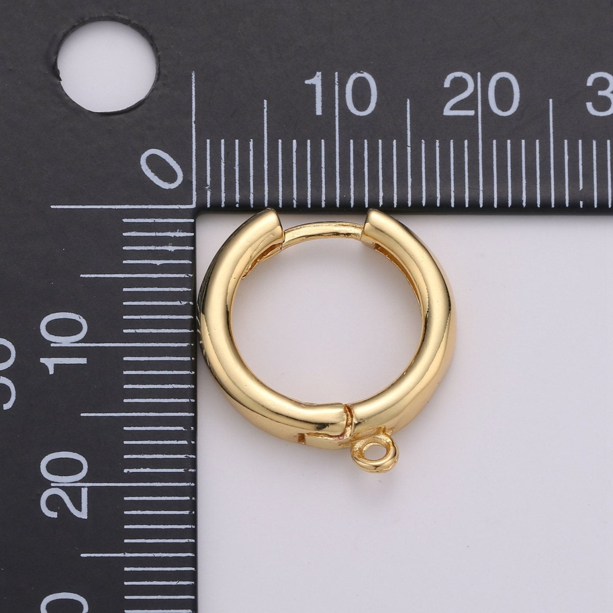 Overstock 24K Gold Filled one touch w/ open link Lever back earring making, 20x18 mm, Nickel free Lead Free for Earring Charm Making Findings K-903 - DLUXCA