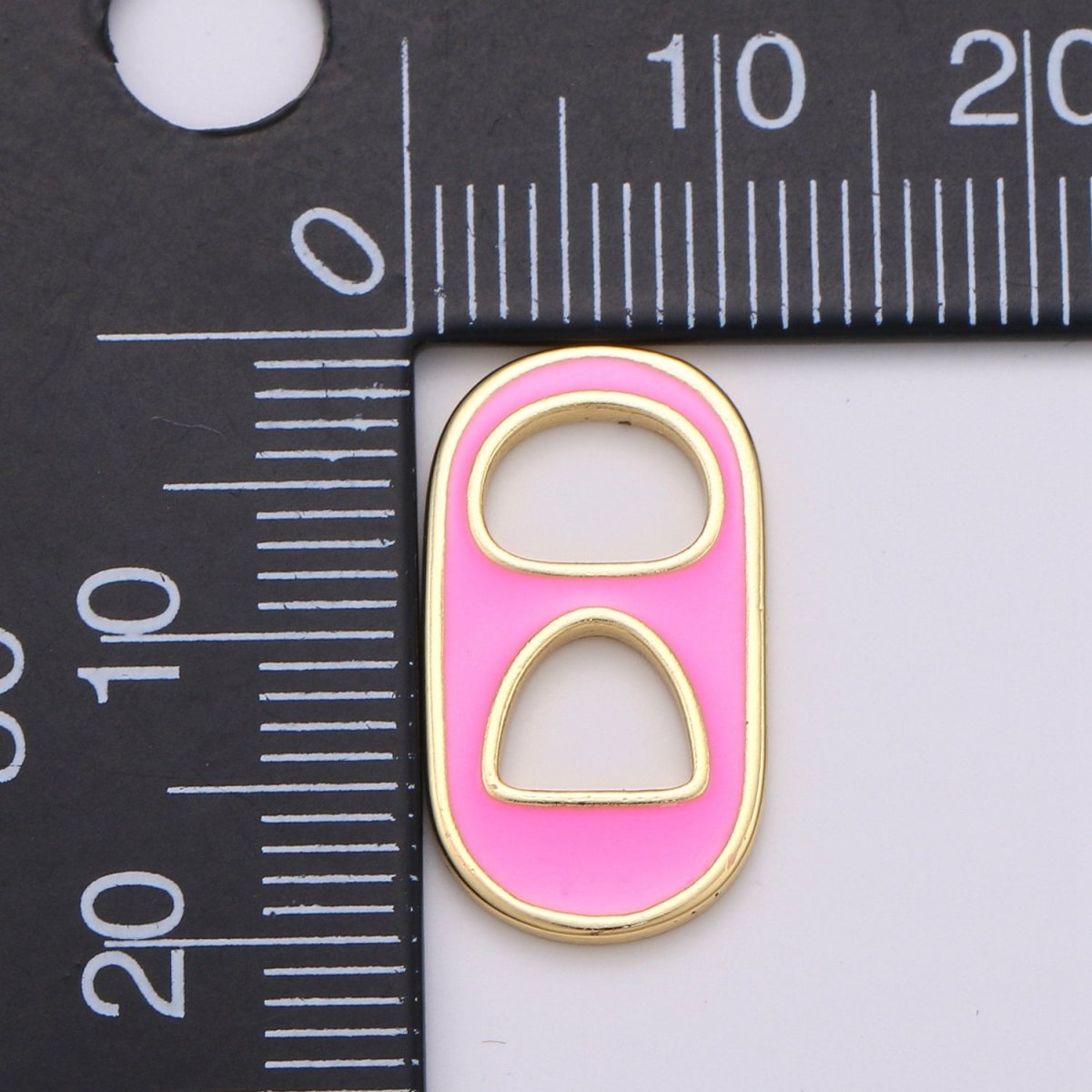 Pastel Color Enamel Soda Tab Charm Gold Soda Pull-tab Pendant Charm For Earring Bracelet Necklace Jewelry Making Supplies C-781~C-790 - DLUXCA