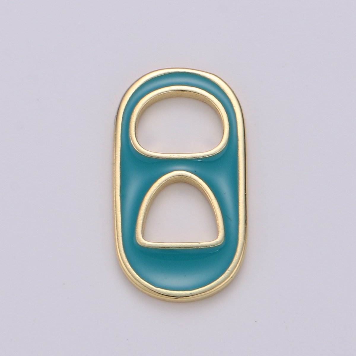 Pastel Color Enamel Soda Tab Charm Gold Soda Pull-tab Pendant Charm For Earring Bracelet Necklace Jewelry Making Supplies C-781~C-790 - DLUXCA