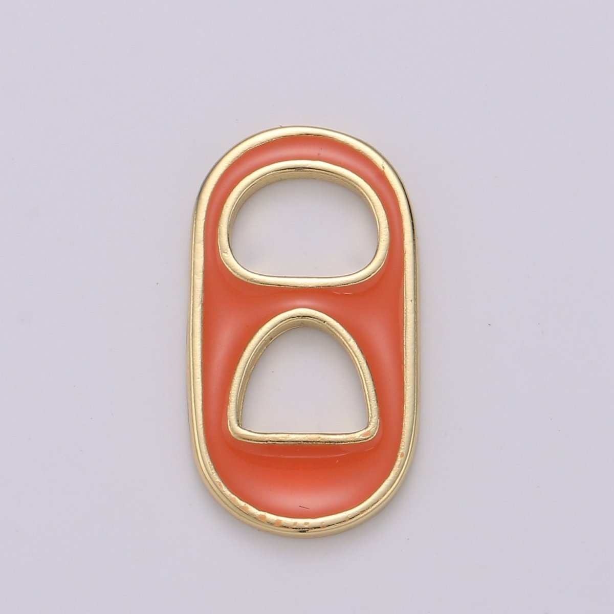 Pastel Color Enamel Soda Tab Charm Gold Soda Pull-tab Pendant Charm For Earring Bracelet Necklace Jewelry Making Supplies C-781~C-790 - DLUXCA
