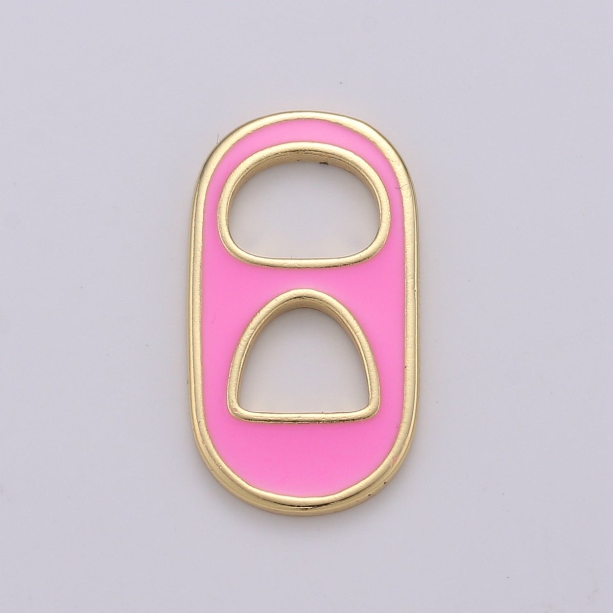 Pastel Color Enamel Soda Tab Charm Gold Soda Pull-tab Pendant Charm For Earring Bracelet Necklace Jewelry Making Supplies C-781~C-790 - DLUXCA