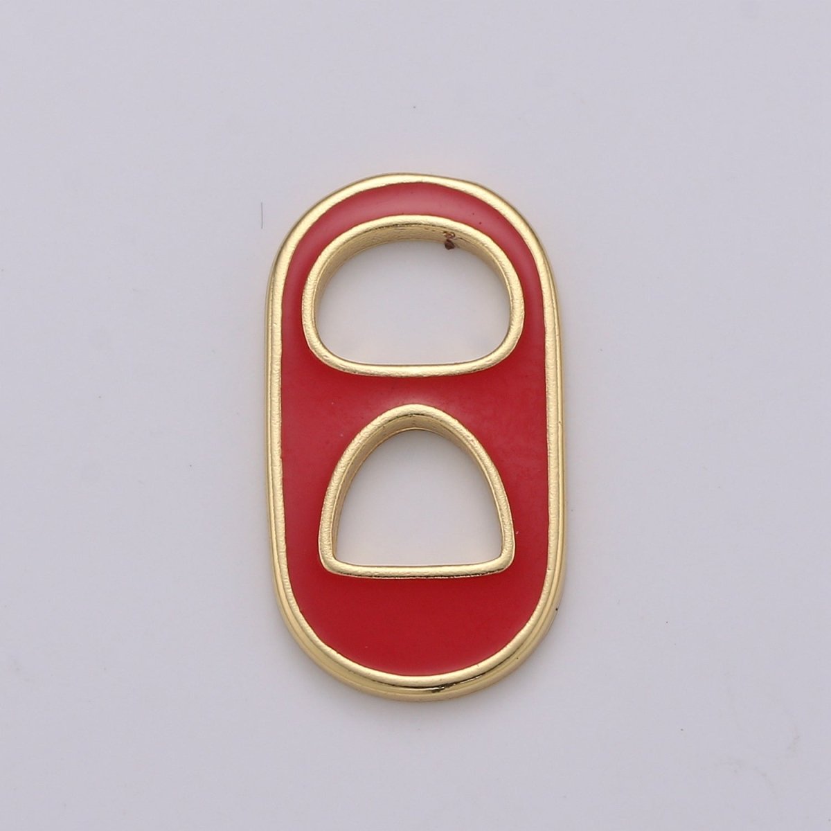 Pastel Color Enamel Soda Tab Charm Gold Soda Pull-tab Pendant Charm For Earring Bracelet Necklace Jewelry Making Supplies C-781~C-790 - DLUXCA