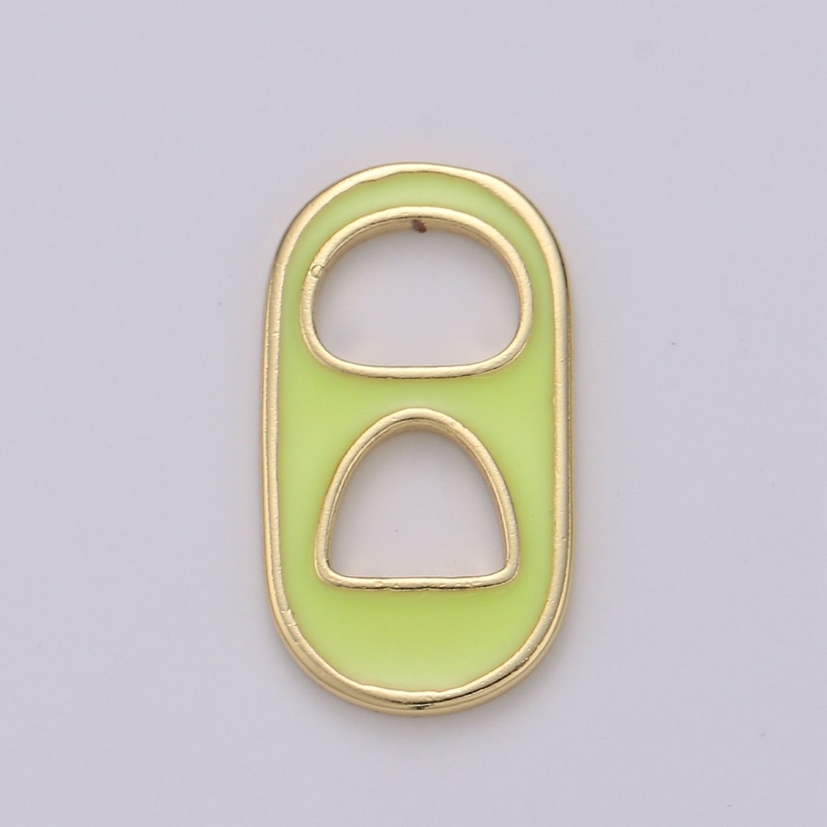 Pastel Color Enamel Soda Tab Charm Gold Soda Pull-tab Pendant Charm For Earring Bracelet Necklace Jewelry Making Supplies C-781~C-790 - DLUXCA