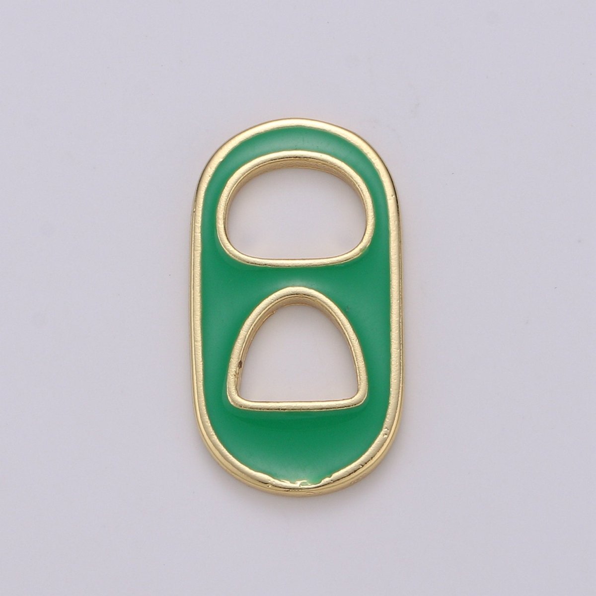 Pastel Color Enamel Soda Tab Charm Gold Soda Pull-tab Pendant Charm For Earring Bracelet Necklace Jewelry Making Supplies C-781~C-790 - DLUXCA