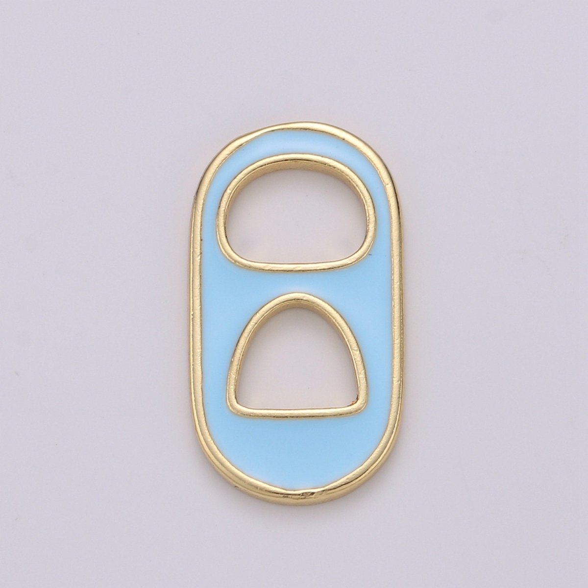 Pastel Color Enamel Soda Tab Charm Gold Soda Pull-tab Pendant Charm For Earring Bracelet Necklace Jewelry Making Supplies C-781~C-790 - DLUXCA