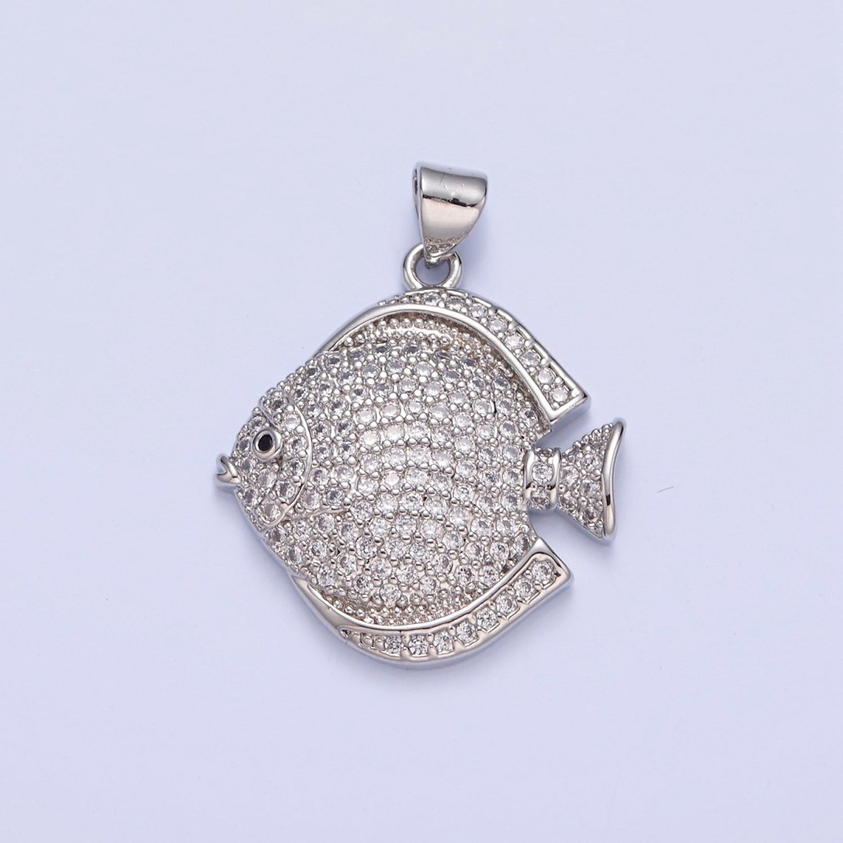 Pave King Dory Fish Charms, Tropical Fish Charm, Jewelry Making, Craft Supplies 14k Gold Filled Pendant I-215 I-221 I-222 - DLUXCA
