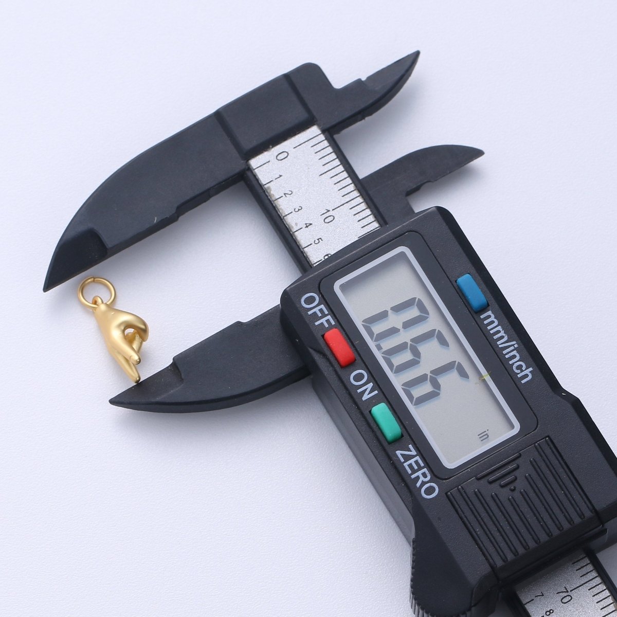 Peace Sign Hand Symbol Charm, Unique Gold Fill Peace Sign For Necklace Pendant Bracelet Earring Charm Jewelry Making Gift For Hippy C-407 - DLUXCA