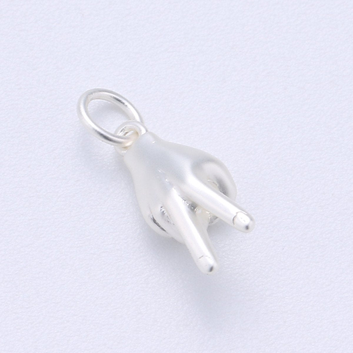 Peace Sign Hand Symbol Charm, Unique Gold Fill Peace Sign For Necklace Pendant Bracelet Earring Charm Jewelry Making Gift For Hippy C-407 - DLUXCA