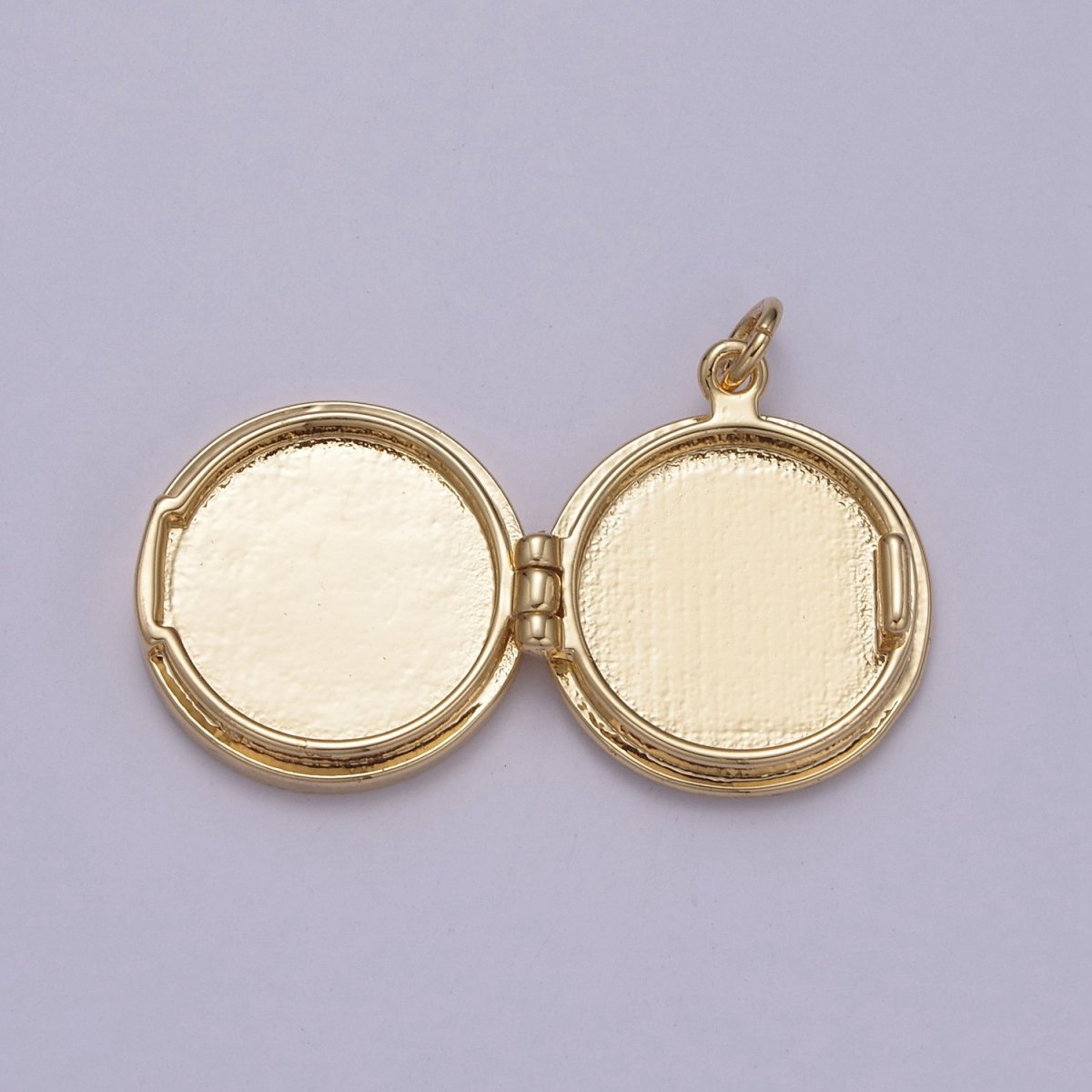 Pearl Locket Charm Necklace 14k Gold Filled Round Locket for Photo Necklace • Pearl Jewelry Supply W-192 - DLUXCA