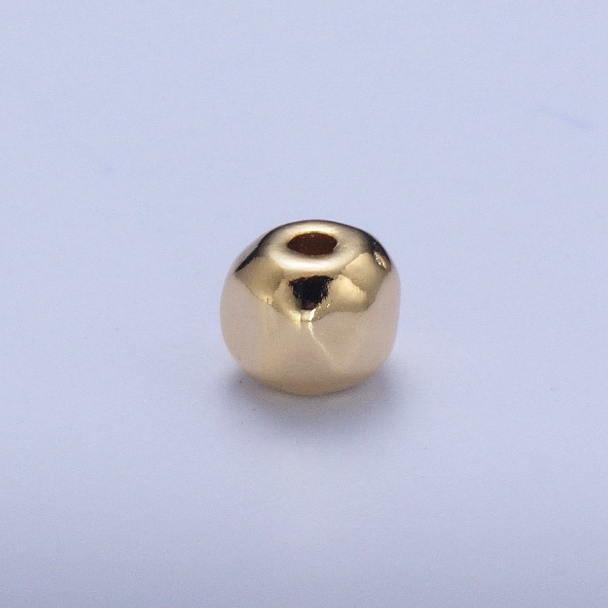 Pieces Pack 3.4X4mm Geometric Round Spacer Beads Jewelry Making Component in Silver & Gold B-049 W-936 - DLUXCA