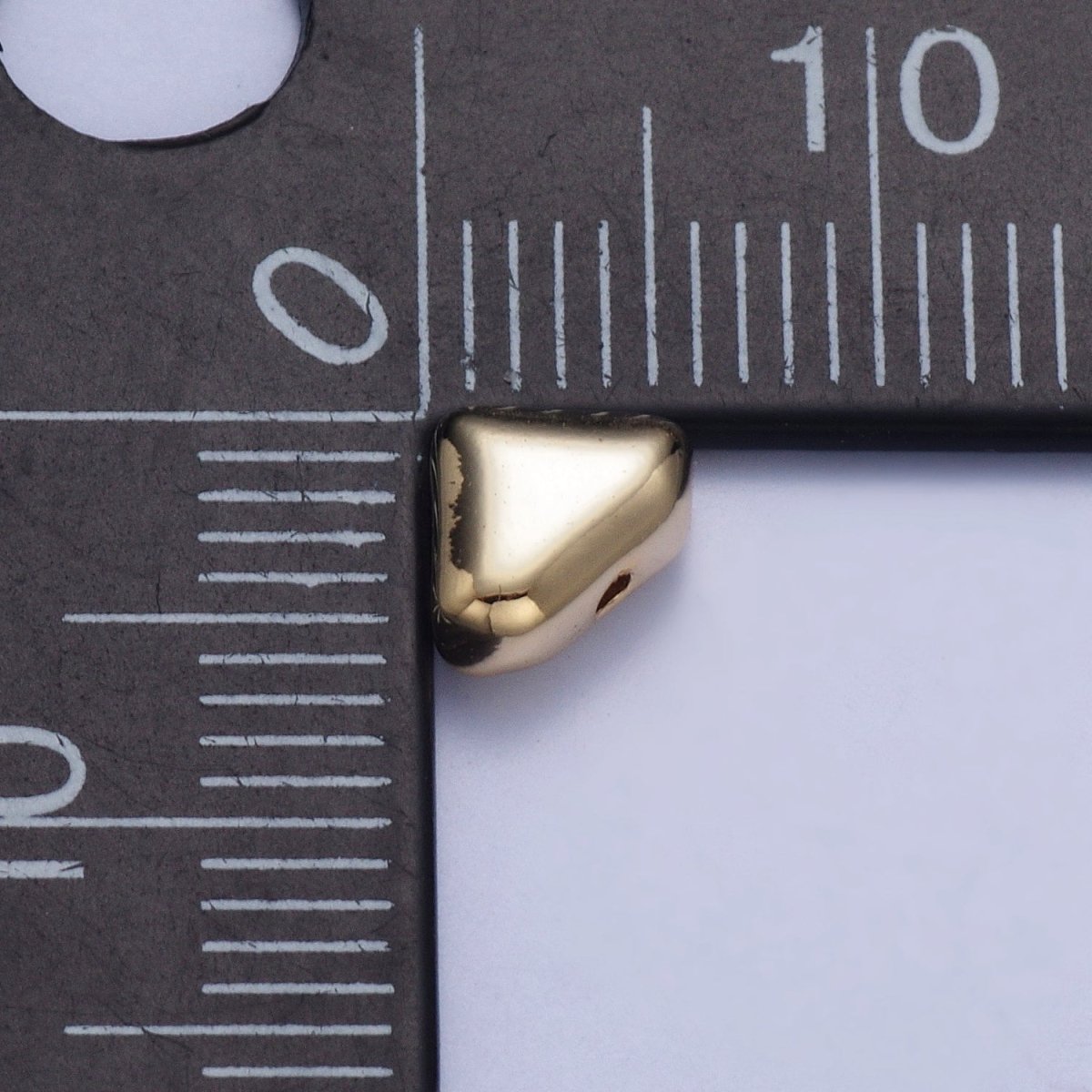 Pieces Pack 5.4mm Mini Triangle Spacer Beads Jewelry Component in Gold & Silver B-070 B-074 - DLUXCA