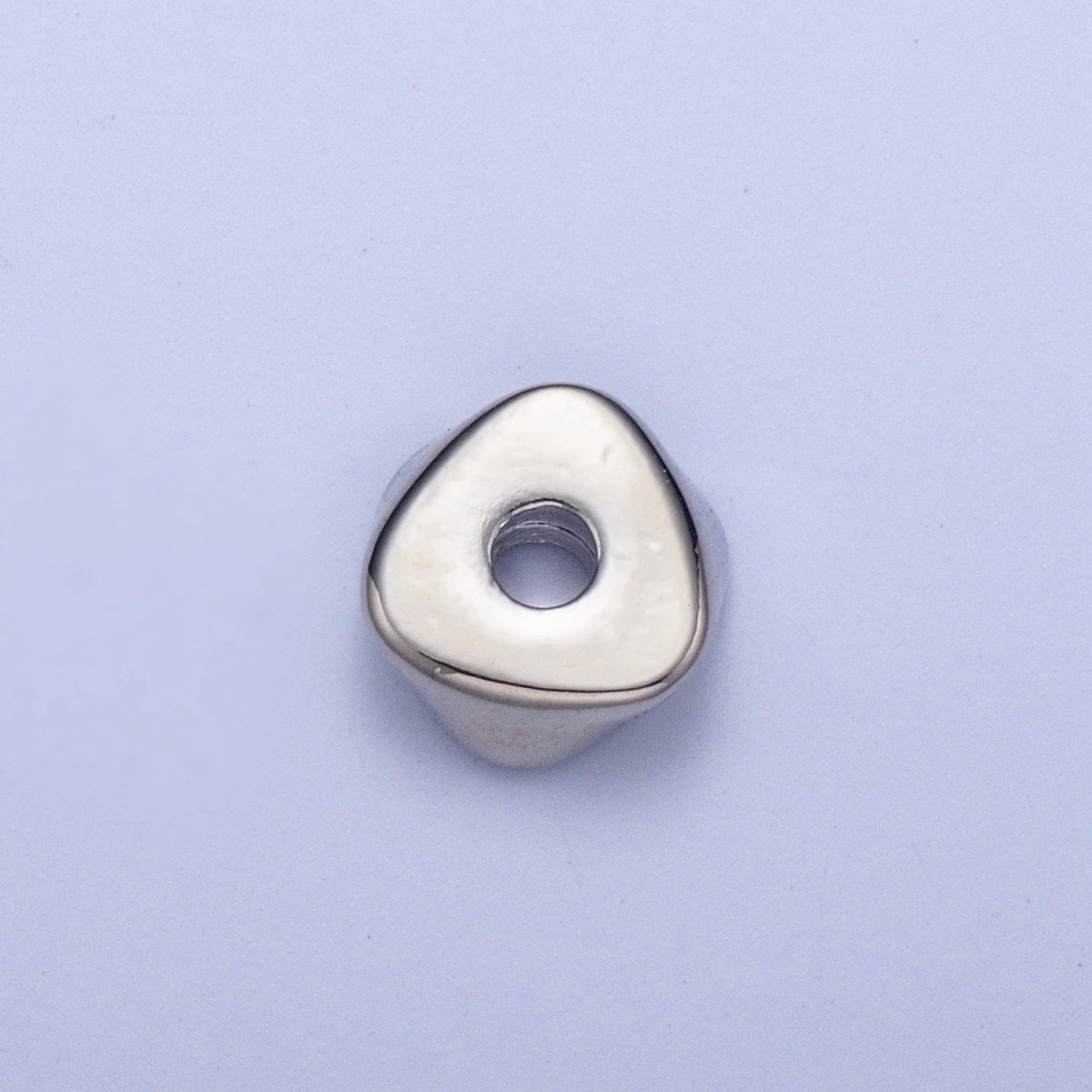 Pieces Pack 6.4mm Triangle Twist Geometric Spacer Beads Jewelry Component in Gold & Silver B-102 B-104 - DLUXCA