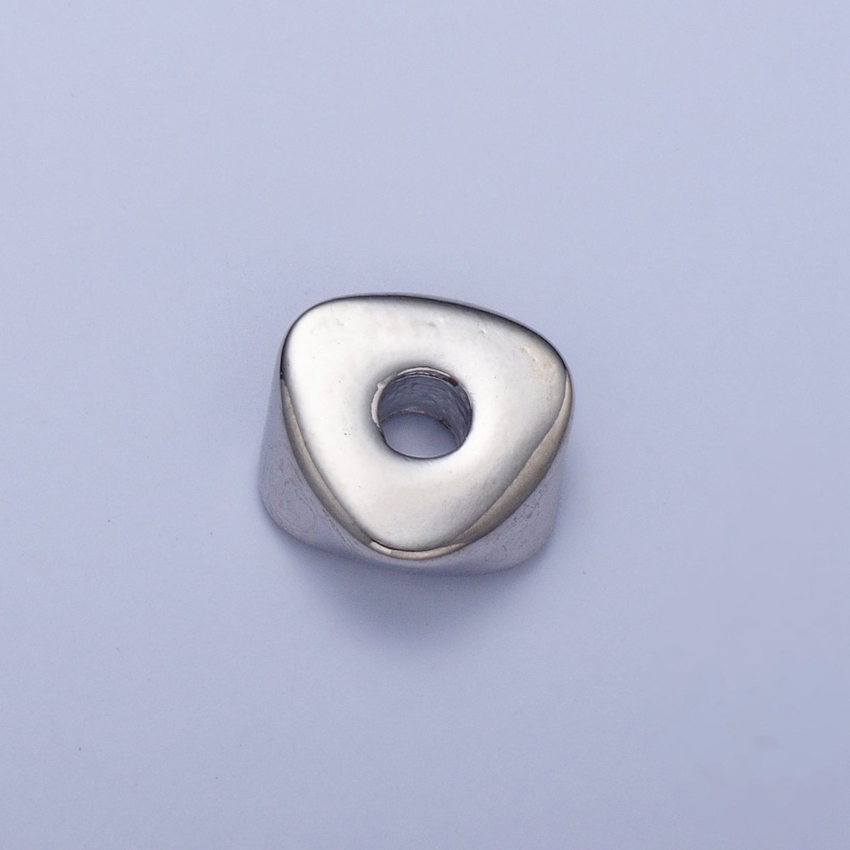 Pieces Pack 8.6mm Triangle Twist Geometric Spacer Beads Jewelry Component in Gold & Silver B-058 B-061 - DLUXCA