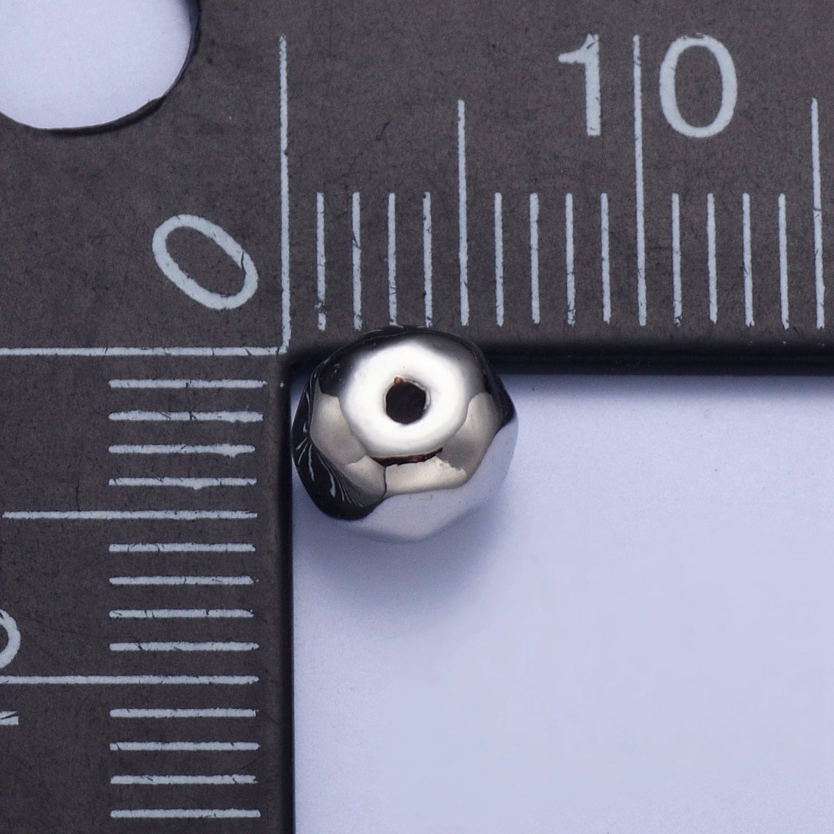 Pieces Pack Abstract 6.4x7.7mm Geometric Spacer Bead Jewelry Findings in Silver & Gold B-096 B-128 - DLUXCA