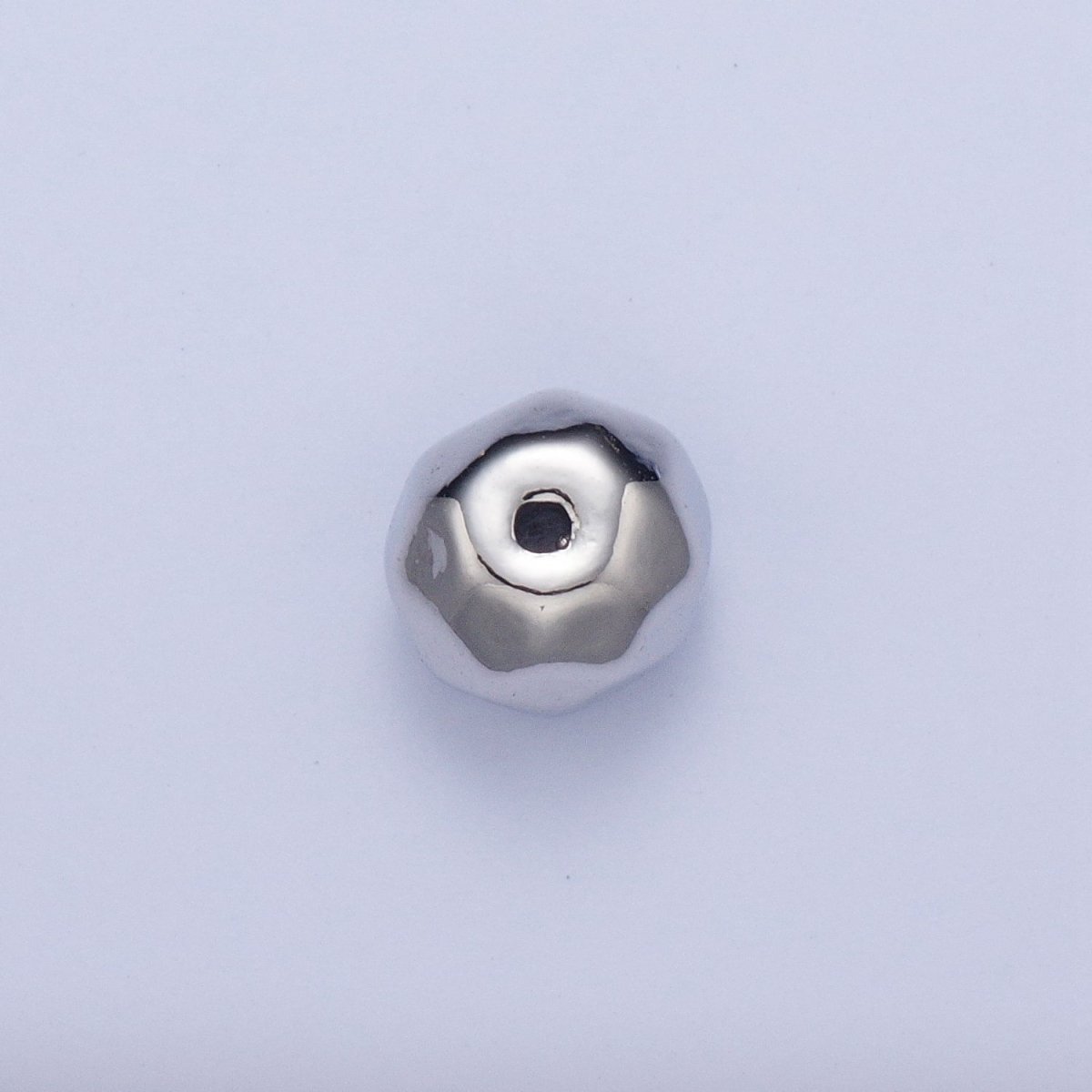 Pieces Pack Abstract 6.4x7.7mm Geometric Spacer Bead Jewelry Findings in Silver & Gold B-096 B-128 - DLUXCA