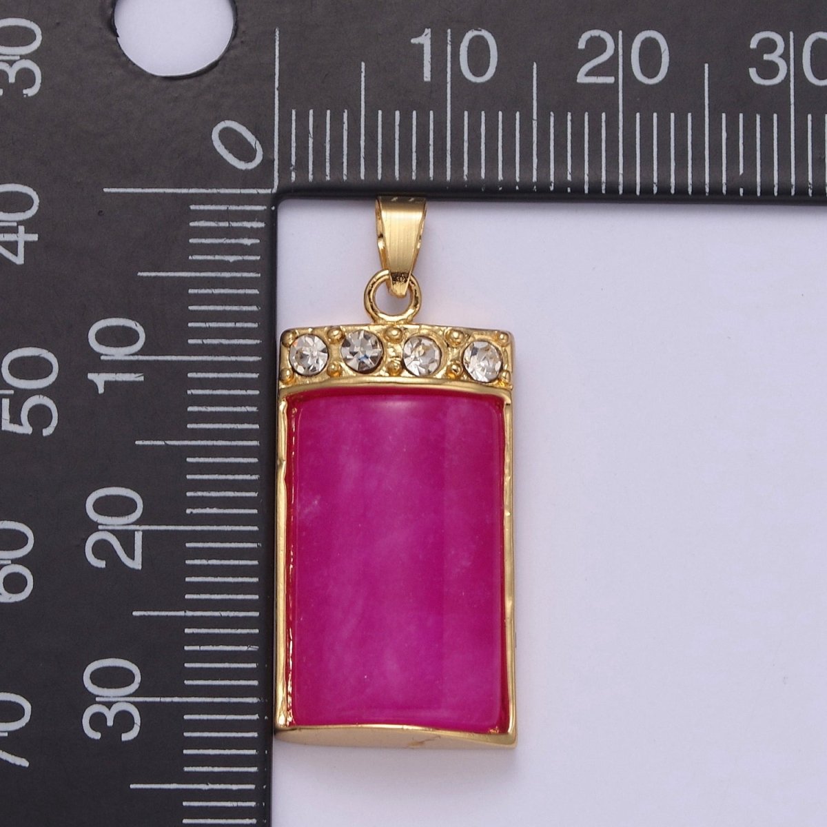 Purple Jade Pendant Vintage Design Drop Charm for Necklace W-632 W-633 - DLUXCA