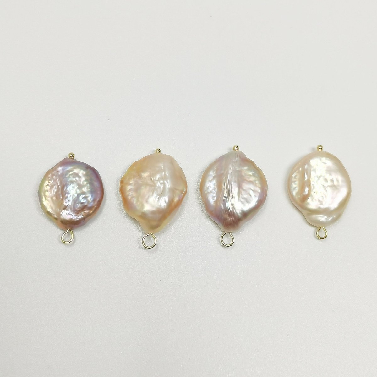 Purple Pink Peach Freshwater Pearl Charm P-1779 - DLUXCA