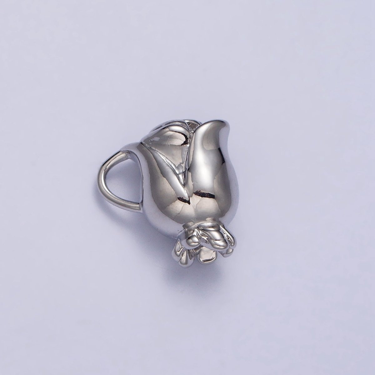 Rose Flower Themed Cup Add-On Charm in Gold & Silver | AC119 AC120 - DLUXCA