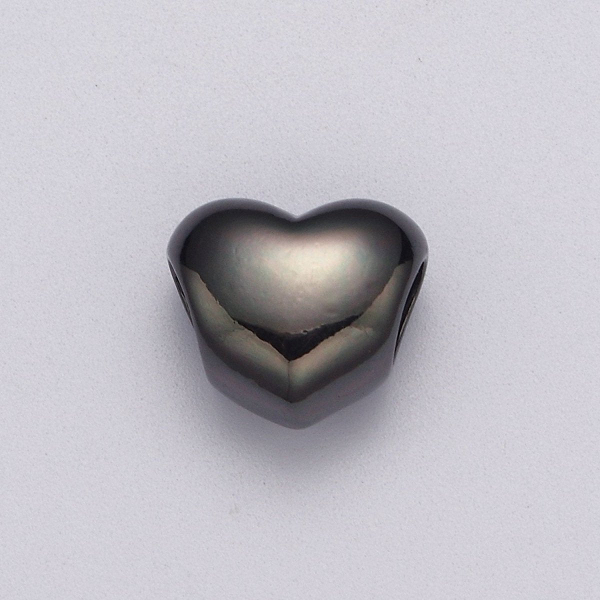 Rose Gold / Silver / Black Heart Spacer Beads, Heart Shape Spacer Charms Big Hole Bead High Quality Beads B-182 B-183 B-184 - DLUXCA