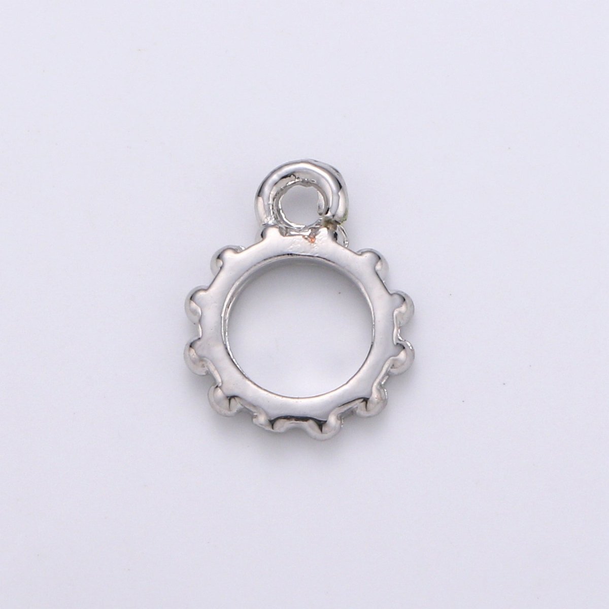 Round Gold Bail, Silver bail, Lead Nickel free, Pendant bail Rose Gold bail for charm Necklace making supplies, Jewelry supplies K-192 - K-195 - DLUXCA