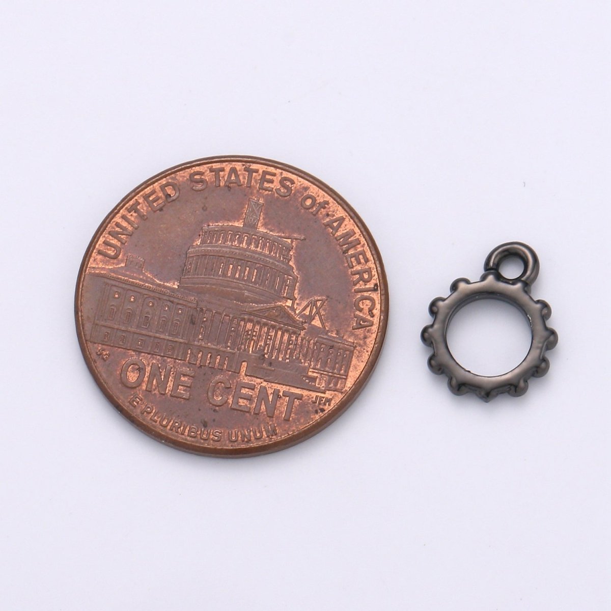 Round Gold Bail, Silver bail, Lead Nickel free, Pendant bail Rose Gold bail for charm Necklace making supplies, Jewelry supplies K-192 - K-195 - DLUXCA