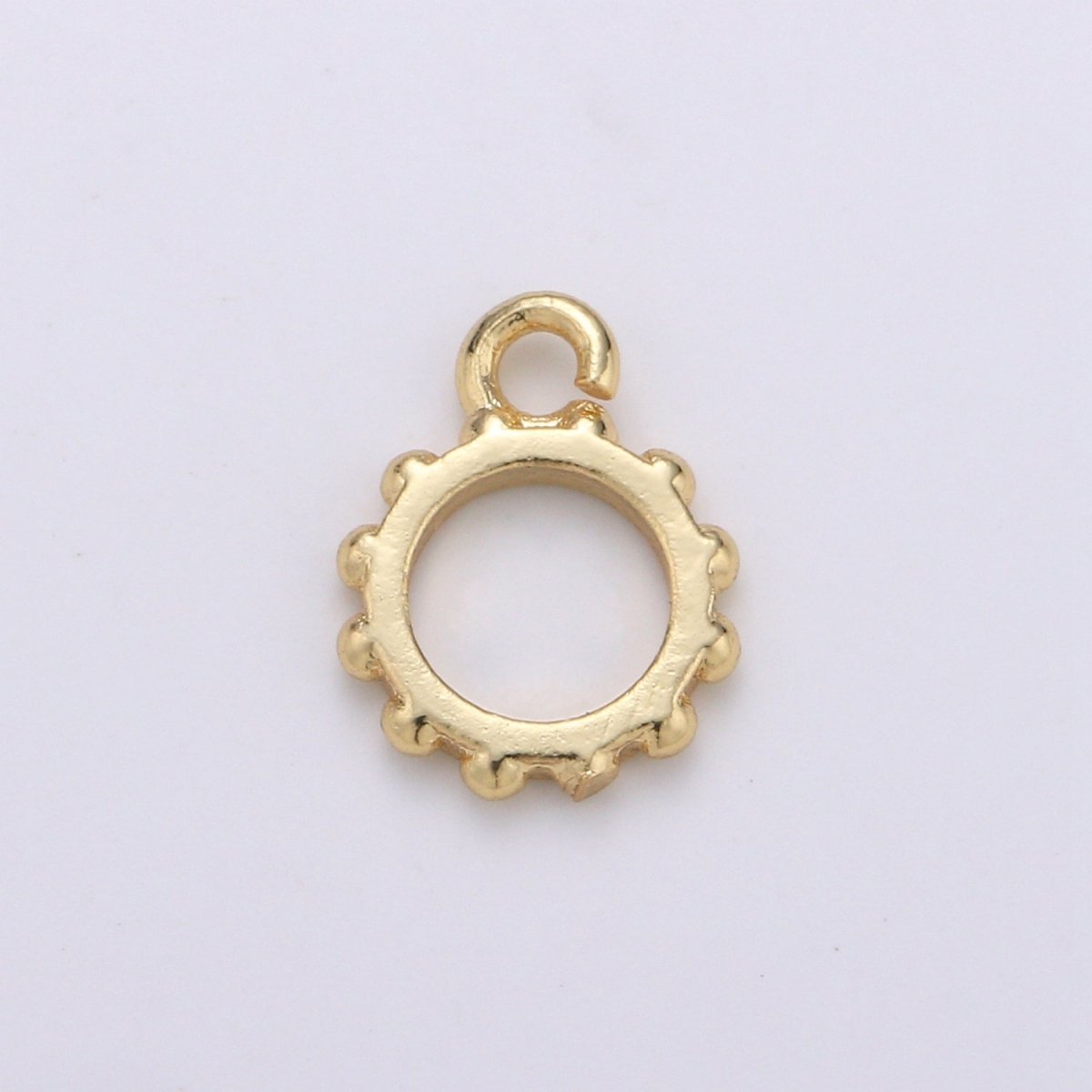 Round Gold Bail, Silver bail, Lead Nickel free, Pendant bail Rose Gold bail for charm Necklace making supplies, Jewelry supplies K-192 - K-195 - DLUXCA