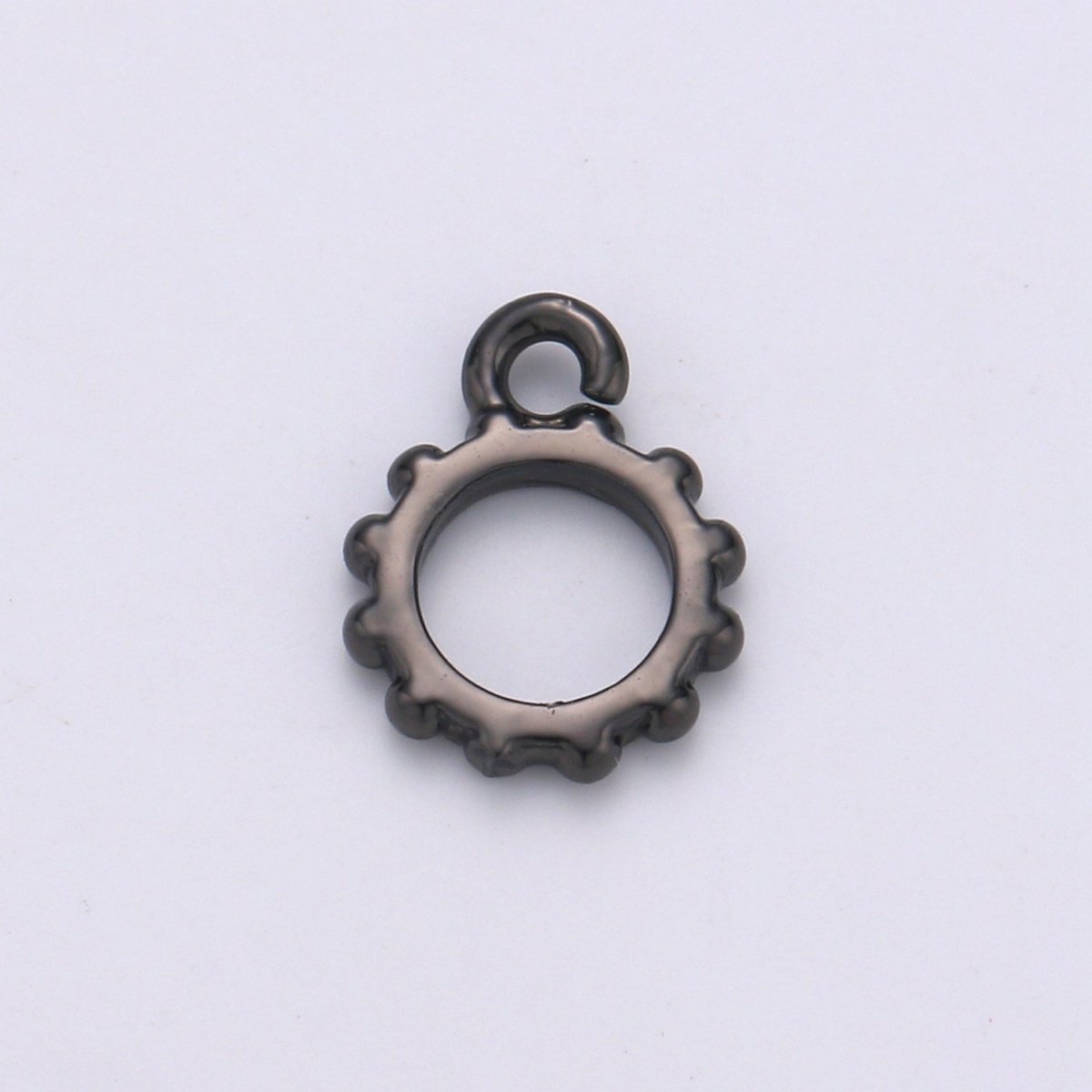 Round Gold Bail, Silver bail, Lead Nickel free, Pendant bail Rose Gold bail for charm Necklace making supplies, Jewelry supplies K-192 - K-195 - DLUXCA