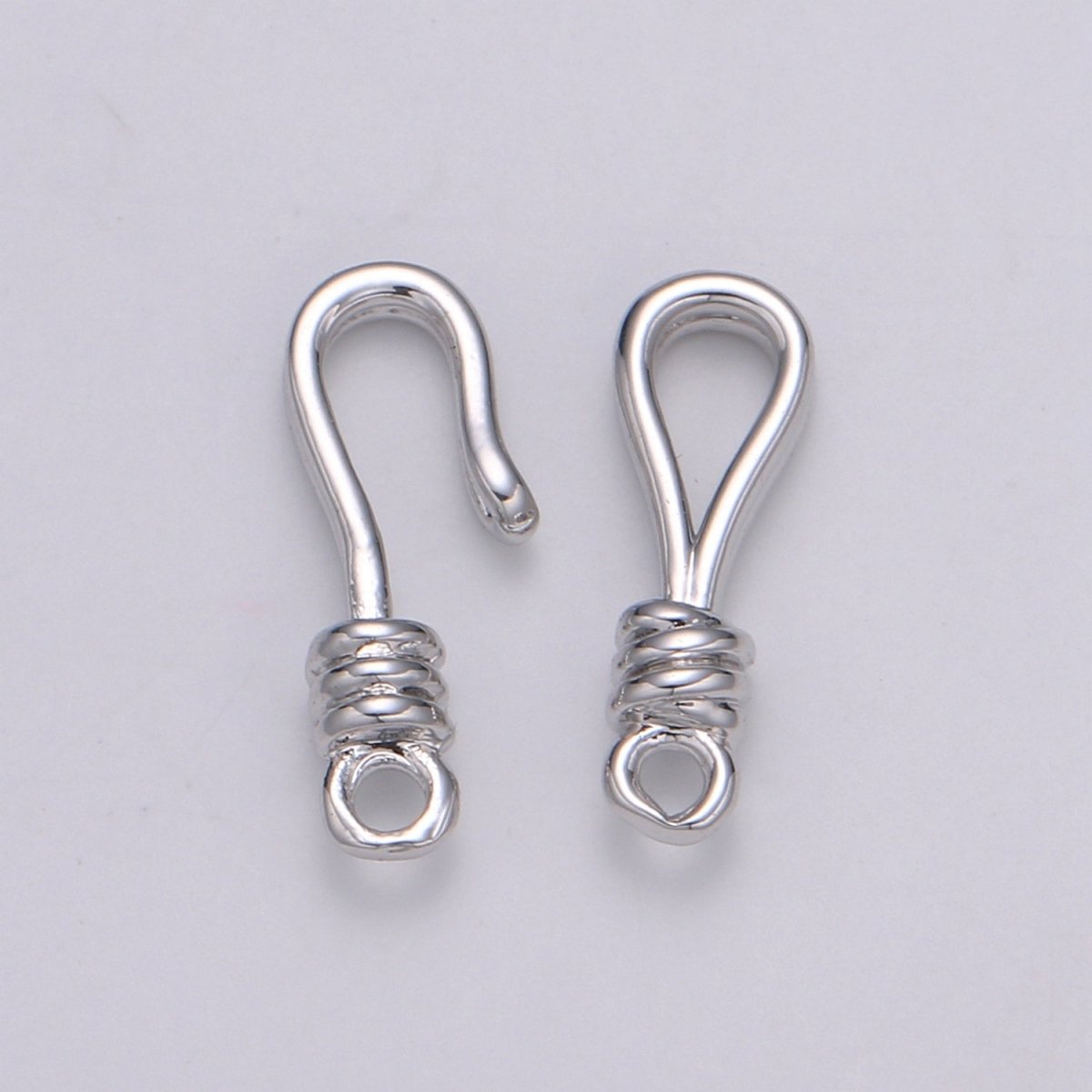 Round Leather Hook Clasp Gold Filled Jewelry Making Supplies K-645 K-647-K-648 - DLUXCA