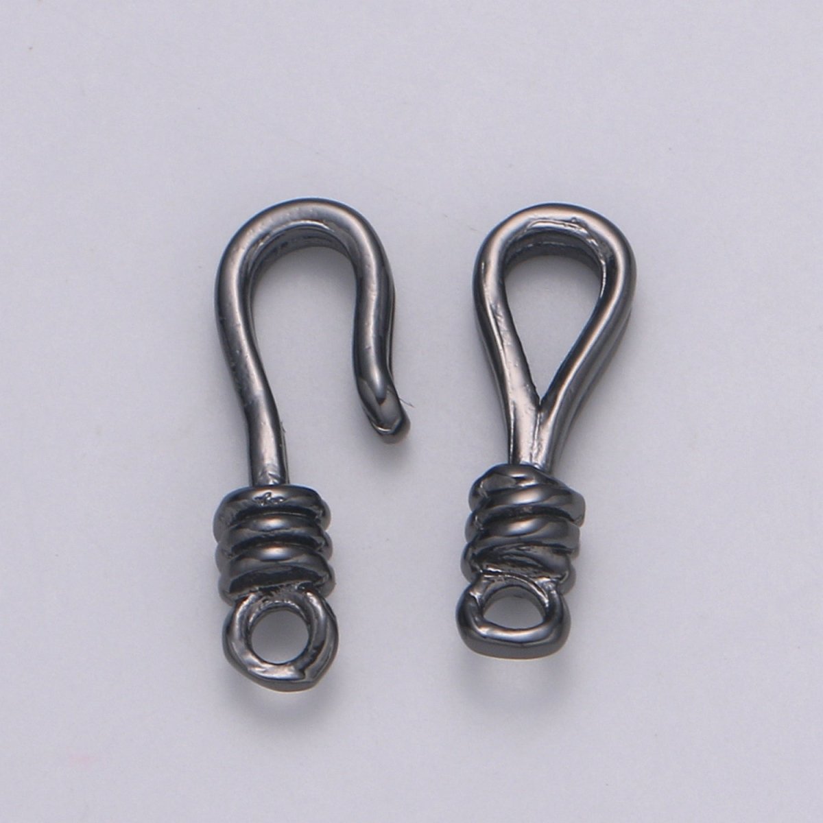 Round Leather Hook Clasp Gold Filled Jewelry Making Supplies K-645 K-647-K-648 - DLUXCA