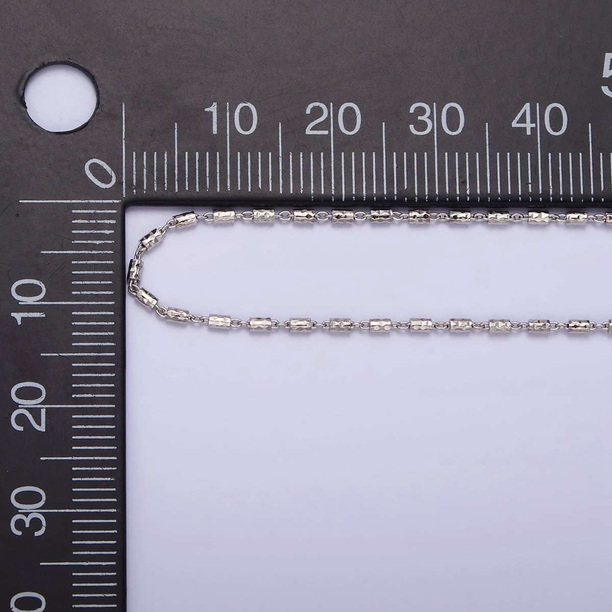 S925 Sterling Silver 1.3mm Dainty Tube 15.5 Inch Chain Necklace | WA-1970 Clearance Pricing - DLUXCA