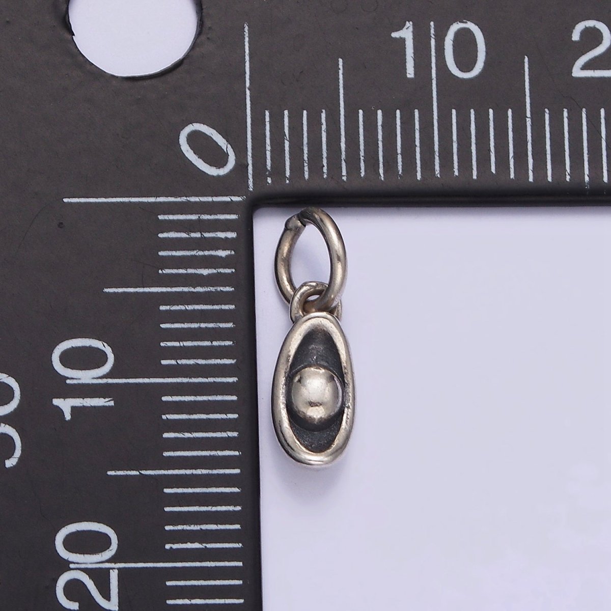 S925 Sterling Silver 14mm Pea Plant Nature Add-On Charm | SL-378 - DLUXCA