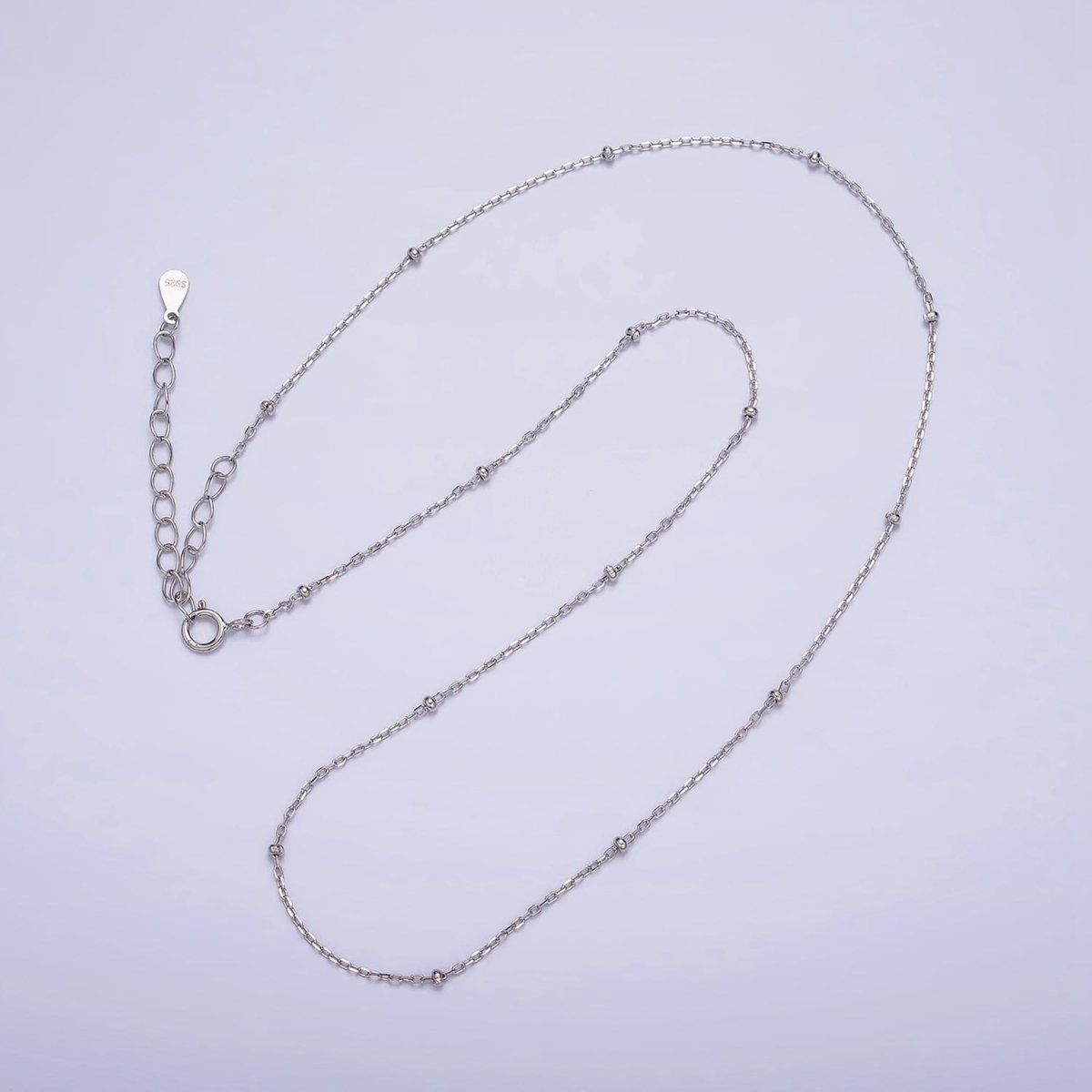 Satellite Chain Necklace 1.5mm Sterling Silver Satellite Chain Necklace 1.5mm Sterling Silver