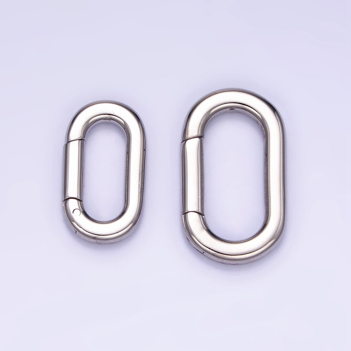 S925 Sterling Silver 18mm, 22mm Oblong Spring Gate Findings | SL-488 SL-489 - DLUXCA