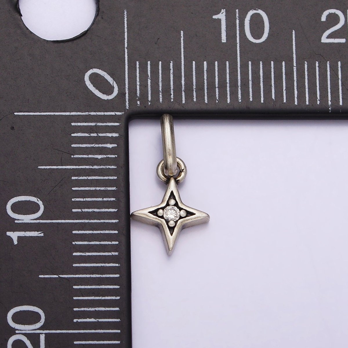 S925 Sterling Silver Clear CZ Celestial Star Pendant | SL-328 - DLUXCA