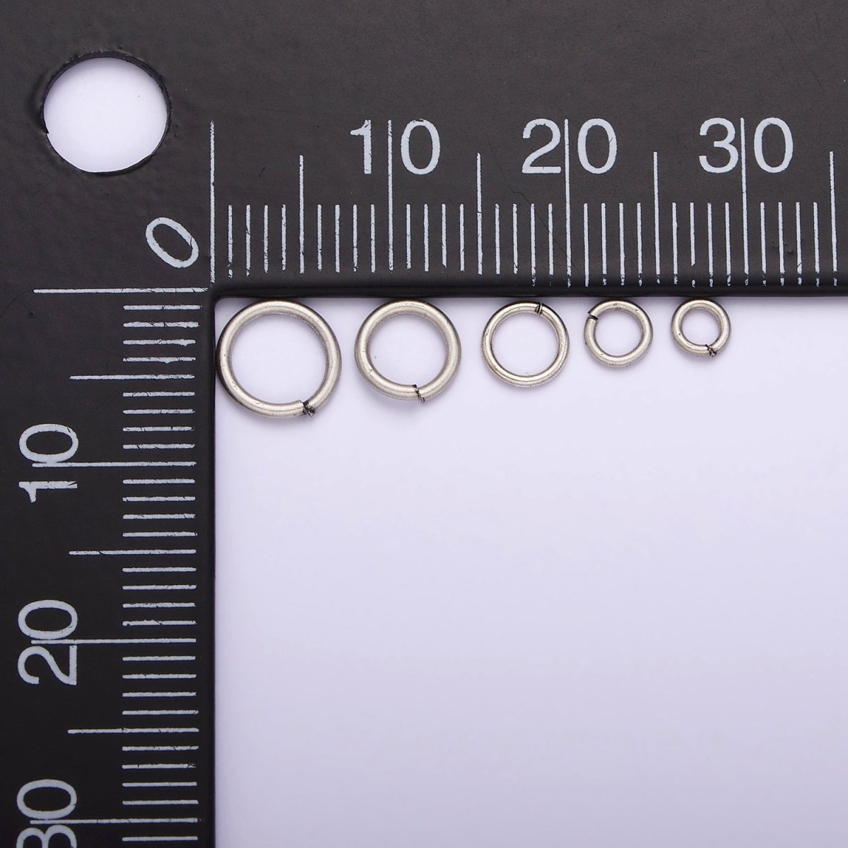 S925 Sterling Silver Open Jump Rings 3mm, 4mm, 5mm, 6mm SL-348 SL-349 SL-350 SL-351 SL-352 - DLUXCA