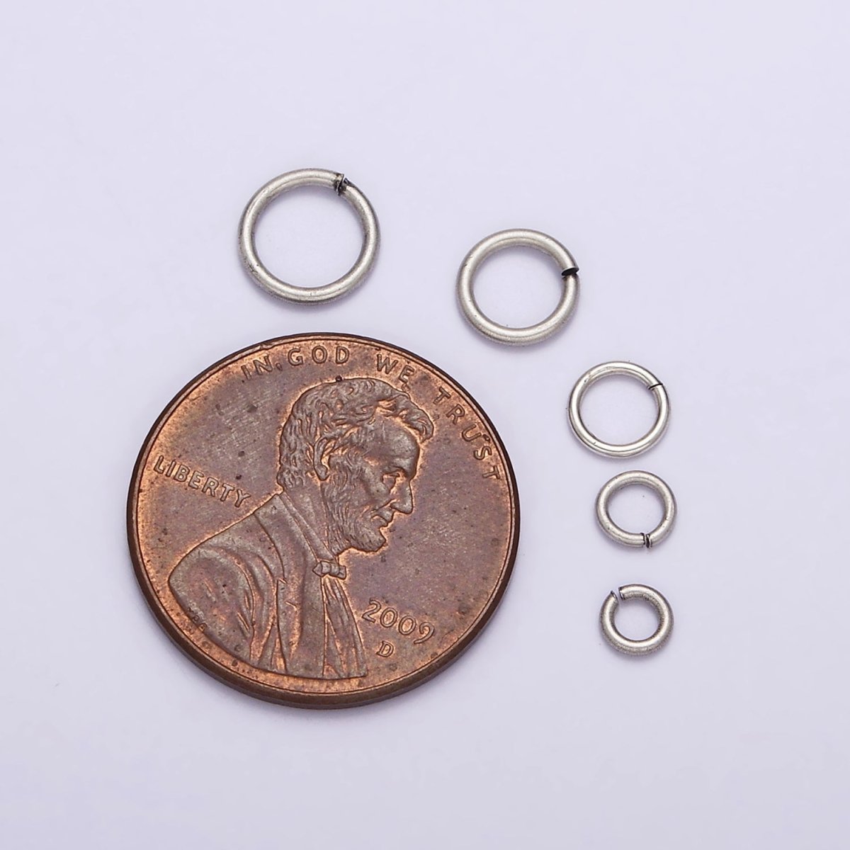 S925 Sterling Silver Open Jump Rings 3mm, 4mm, 5mm, 6mm SL-348 SL-349 SL-350 SL-351 SL-352 - DLUXCA
